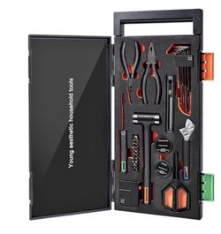 39-Piece Portable Hand Tool Set – Household & Car Repair Kit