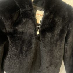 Black Fuzzy Coat