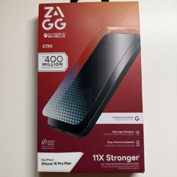 ZAGG - Glass XTR4 Advanced Edge-to-Edge Screen Protector for Apple iPhone 16 Pro Max - Clear