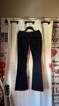 Boot cut low rise jeans