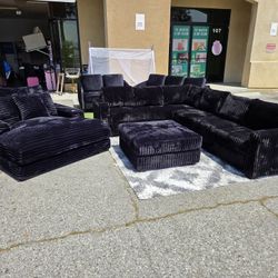 Super Deal Sectional, XL Ottoman & Large Chaise For Only $1299
