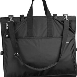 Wally Bags 66” Tri-Fold Wedding Dress Garment Bag Carry On Travel Black