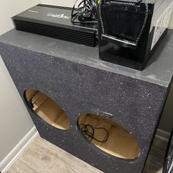Amp,battery, Custom Box For 2 15’s
