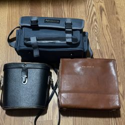 Vintage Selsi Lightweight 19416 Luminous 7x50 Amber Coated Binoculars Vintage Polaroid Land Camera Model With Case And Accessories Flash PANASONIC VHS