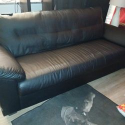 Black Leather Couch
