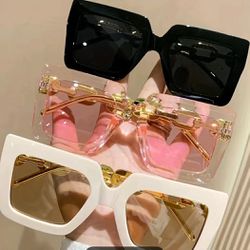 Bold Colorful Gold Link Sunglasses $10 Each