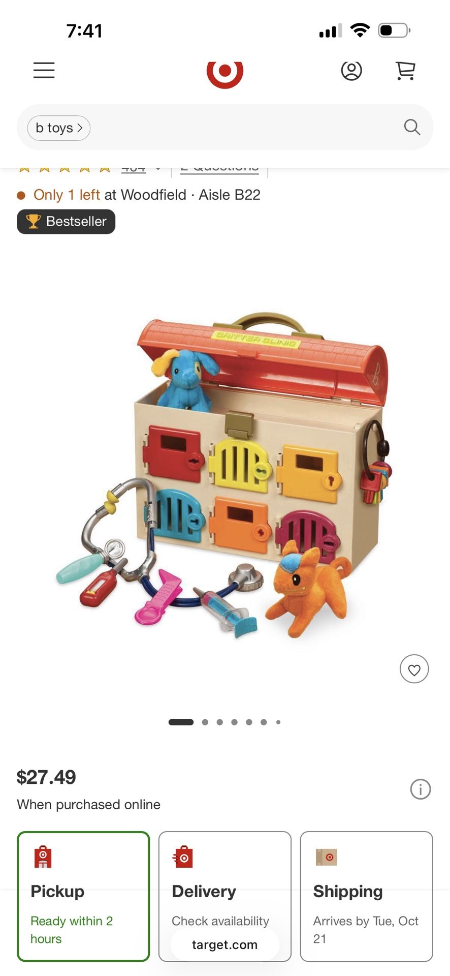 Veterinarian Clinic Target Toy