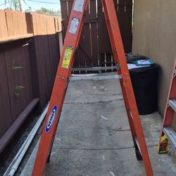 Two 6' ladders, fiberglass with aluminum steps