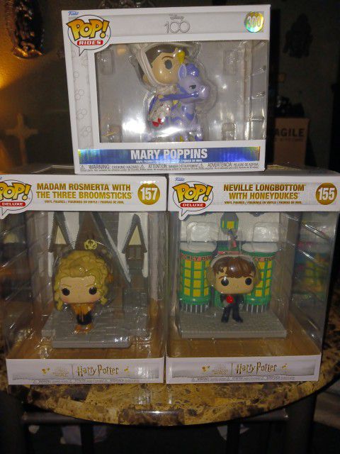 Deluxe Funko Pops! Mary Poppins, Harry Potter, And Madam Rosmerta.