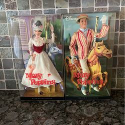 Disney Mary Poppins And Bert Dolls
