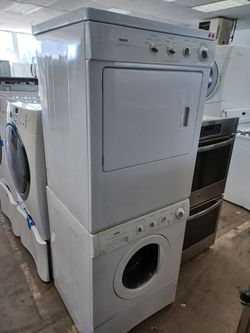 GE 27INCH SPACE SAVER FRONT LOAD WASHER AND ELECTRIC DRYER STACKABLE SET