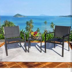 🔥On sale 🔥3 Pieces Furniture Outdoor Patio Conversation Bistro Set