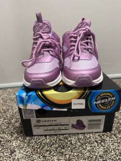 Heelys Shoes – Violet Grape (Size 1) with Wheels & Covers