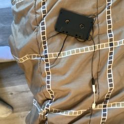 Cassette tape with iPhone adapter