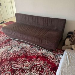 3 Seater Sofa W Storage Opens to Futon/Bed