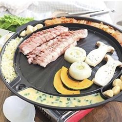 **$40**ORG $78 Queen Sense Korean BBQ Samgyeopsal Non-Stick All powerful Stovetop Grill Pan - Drain grease system