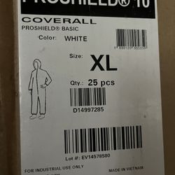 DuPont Coveralls XL 25 Pieces Box