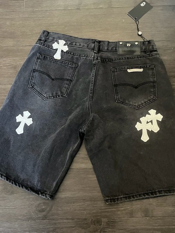 Black Chrome Heart Jeans