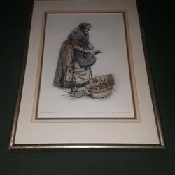 Vintage Original Signed Etching by Paul Geissler.