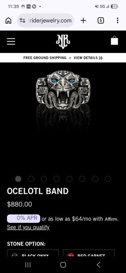 Silver heavy cat ring