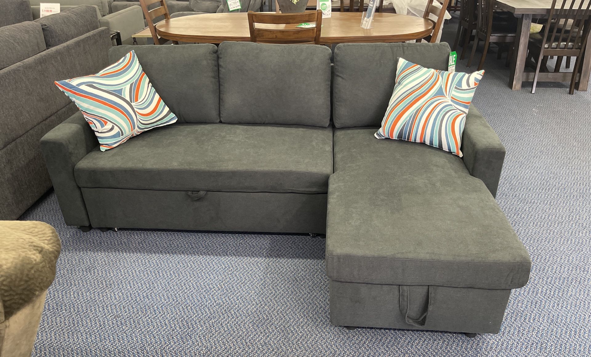 Sleeper Sectional with Storage Chaise