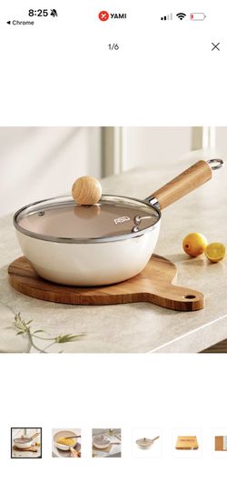 ASD titanium ceramic flat-bottomed wok, healthy, non-stick, less oily and easy to clean, 28cm