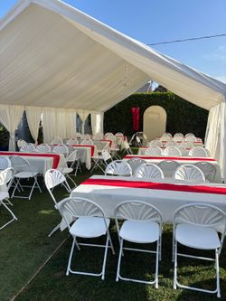 Chairs and tables