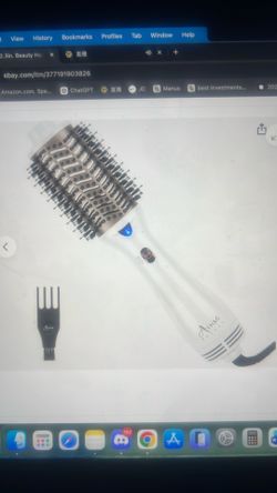 Hair dryer brush ionic ceramic hot air frizz free