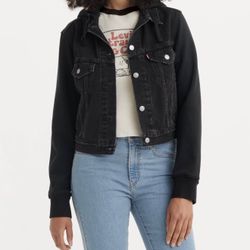 Levi’s Hybrid, Trucker Jacket, Hooded, Extra Large Women’s New With Tags