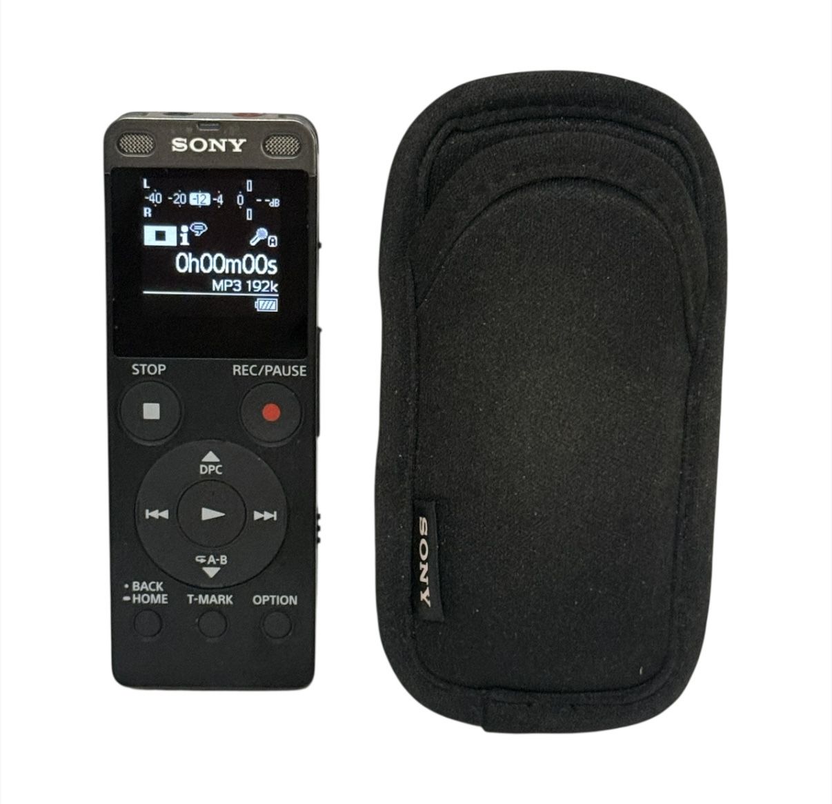 Sony ICD-UX560 Compact 4GB Digital Voice Recorder with 128GB SD Memory Card