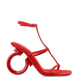 Used Ferragamo Heel red Size 10.5 