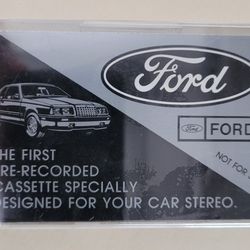 Ford Car Stereo Demo Audio Cassette Tape