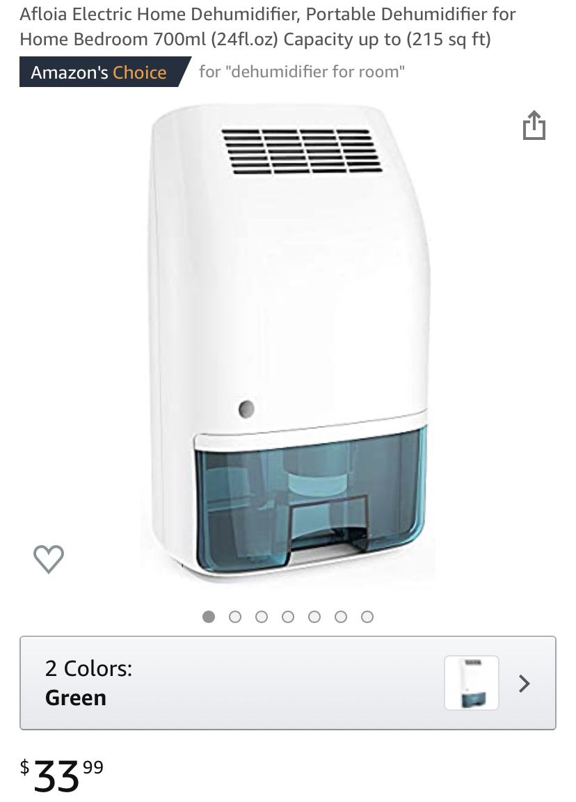 50% OFF $20 now Dehumidifier for home