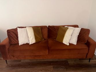 Corrigan Studio Tabitha 84.3” Rust Sofa – $285 OBO