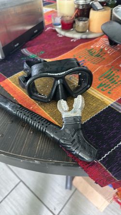 Hose and glasses diving