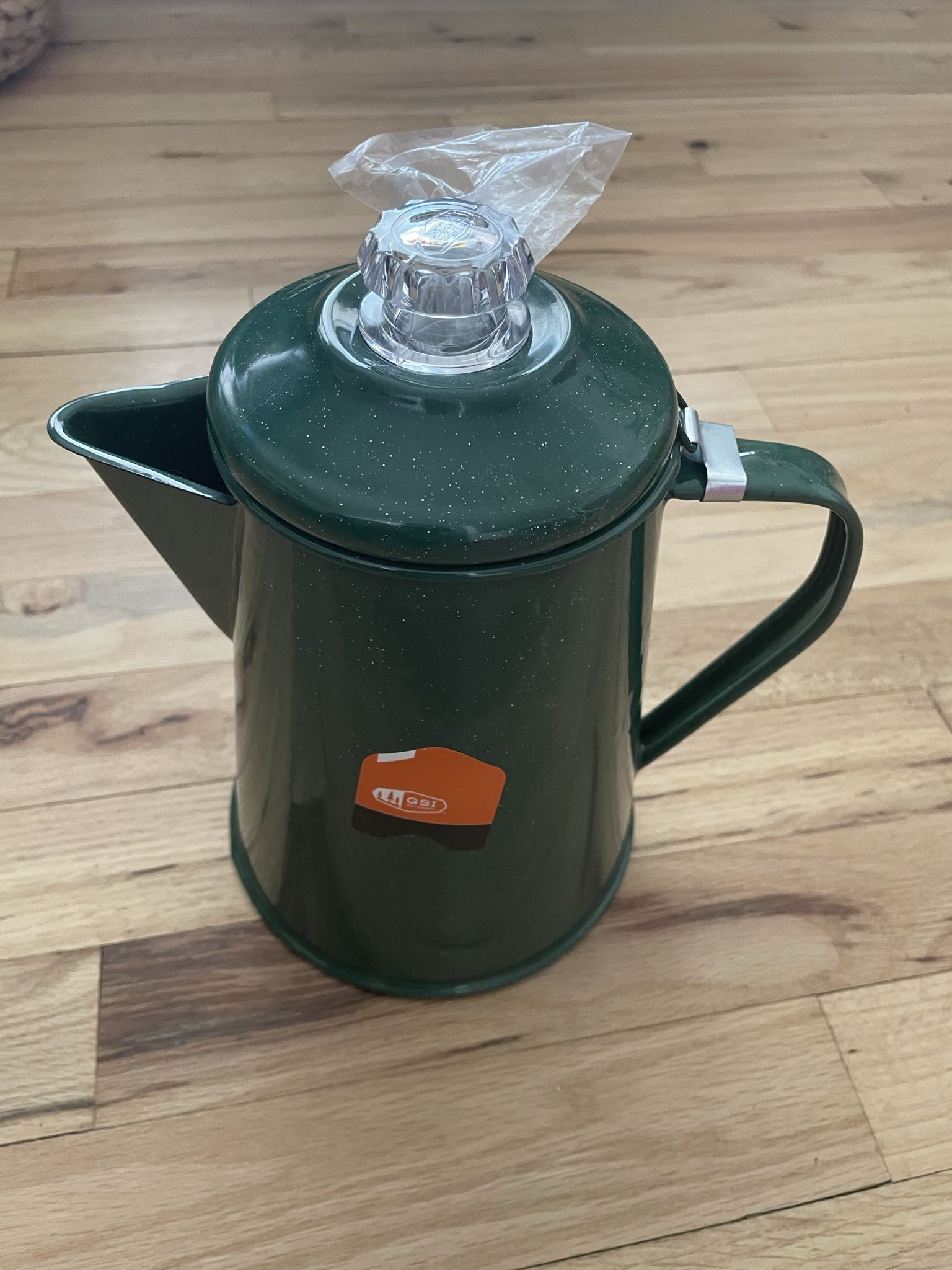 GSI Outdoors Percolator Coffee Pot Enamelware Campfire Coffee Boiler Kettle