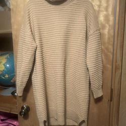 Tan Sweater Dress Size Medium Women’s