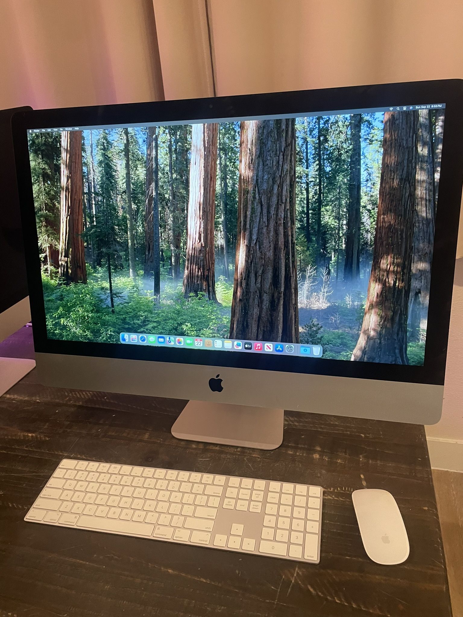 2019 Apple iMac Large 27” Screen 5K Retina Display 16gb Ram 3 GHz 6 Core Intel i5 macOS Sonoma 1tb Hdd. Wireless Keyboard And Mouse 