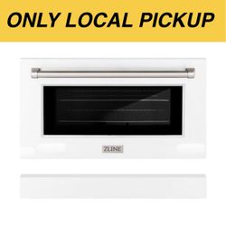 🥩 ZLINE 36 in. White Matte Range Door for SGR Models SR-DR-WM-36