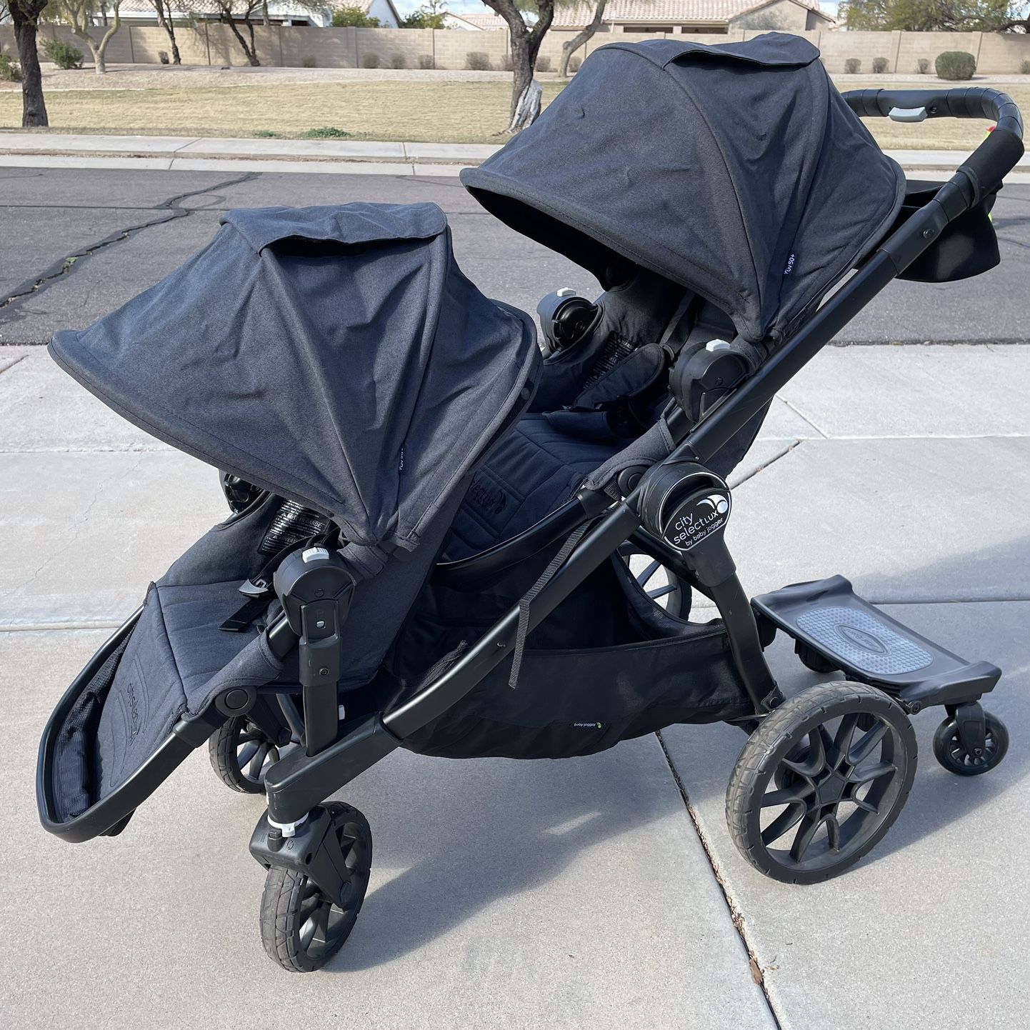 grey double stroller VISTA V3 With Bassinet VARIOUS COLOURS Stone Blue/Silver (Callum) Color:Signature Embossed onBoard™ FLX Infant Car so you always know lake cabin decor