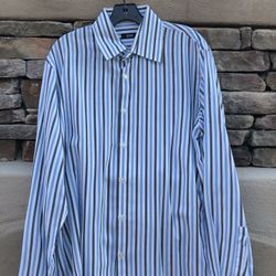 Hugo boss men’s button-down dress shirt size 44/17 1/2