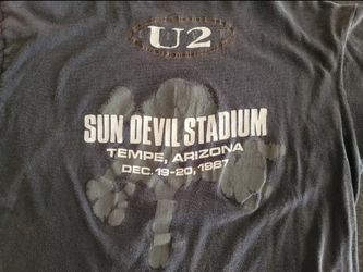 1987 U2 Concert Shirt XL X-Large