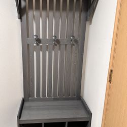 Coat Rack And Shoe Storage Walk Entrance 