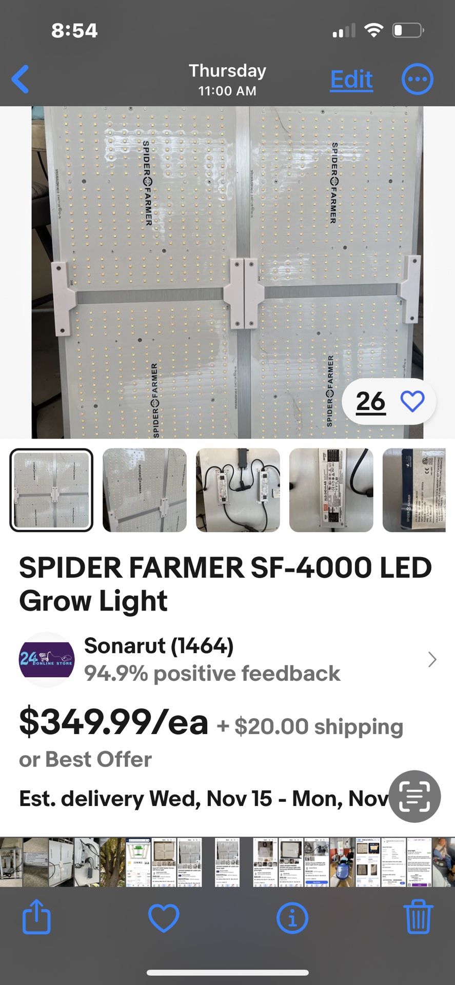 SPIDER FARMER SF-4000 LED Grow Light