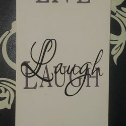 LIVE, LOVE,LAUGH WALL DECOR PICTURE