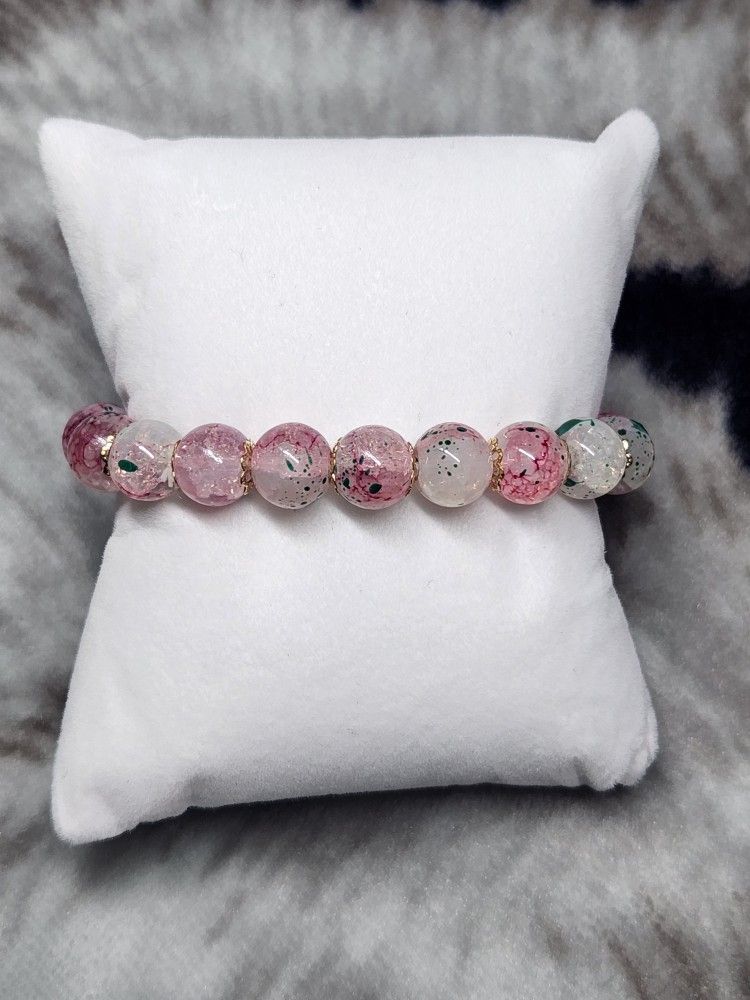 Pretty Glassy Beaded Bracelet