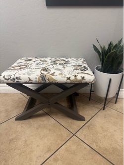 Fabric Ottoman-refurbished