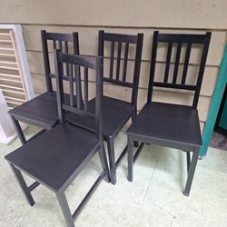 4 ikea Stefan Dining chairs