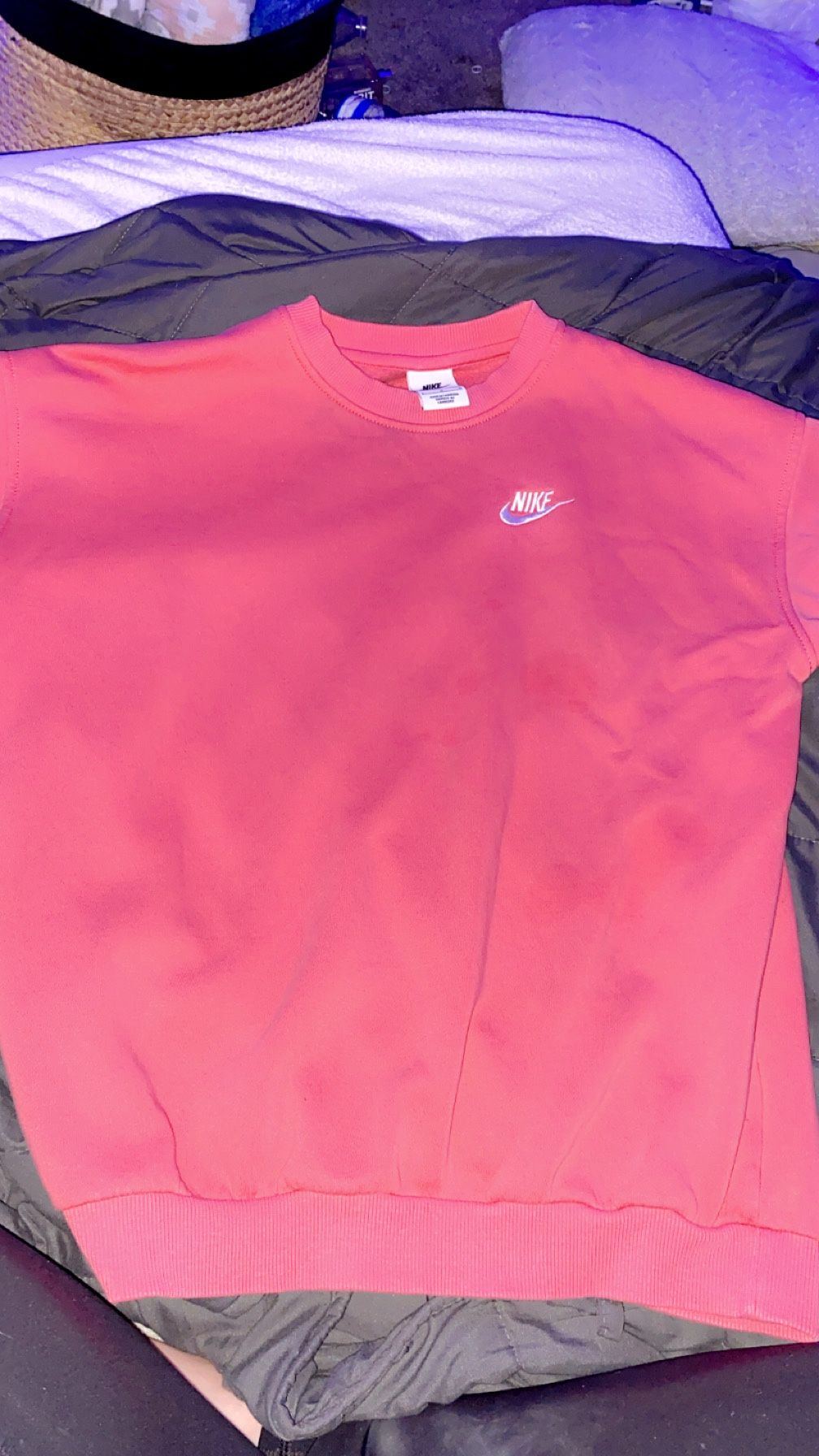 Salmon Colored Nike Crewneck Sweater