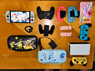 Nintendo Switch Oled used like new bundle